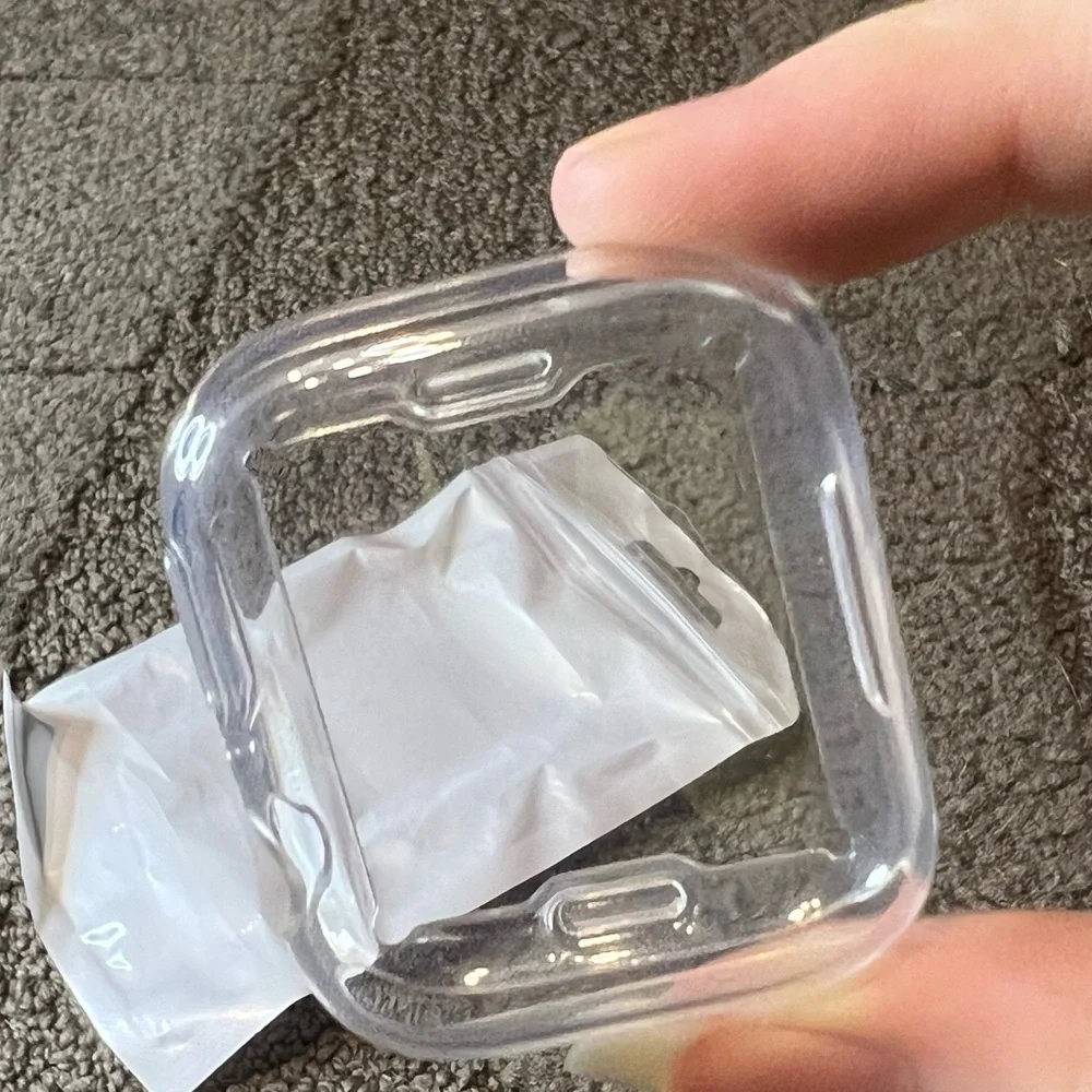 *6 for $10!* Clear TPU Apple Watch Cover Case Protector Flexible 45mm Minimalist